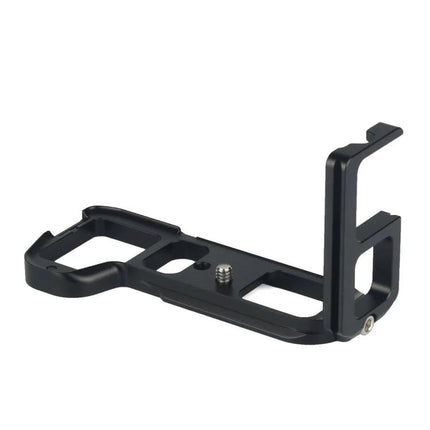 Quick Release L Plate for Sony A7II Vertical Shooting Accessory — black aluminum alloy L-bracket for tripod mounting and quick orientation changes