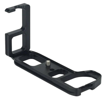Quick Release L Plate for Sony A7II Vertical Shooting Accessory — black aluminum alloy L-bracket for tripod vertical shooting