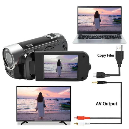 Compact Travel Digital Camera 16MP With 16x Zoom And LCD Screen