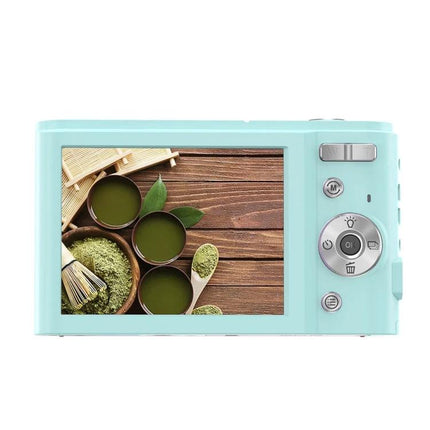 Easy-to-Use Digital Camera for Kids' Everyday Photography compact mint camera showing back screen and simple controls