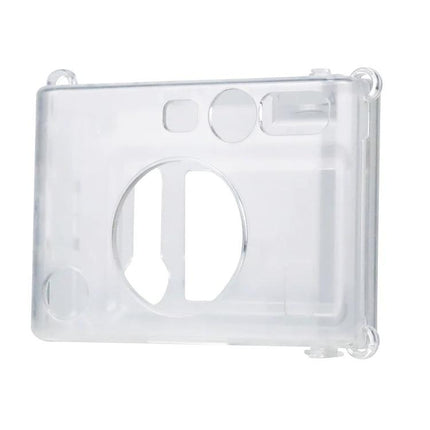 Crystal Protective Case with Strap for Fujifilm Instax Mini EVO clear protective camera cover with strap loops, travel-friendly