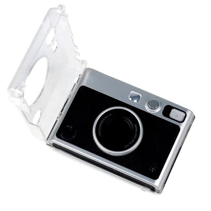 Crystal Protective Case with Strap for Fujifilm Instax Mini EVO — clear protective cover with strap for travel and quick-access shooting