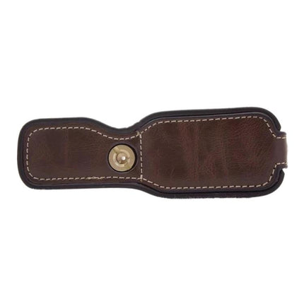 PU Leather Protective Half Case for Canon Cameras brown stitched synthetic leather half case with tripod screw