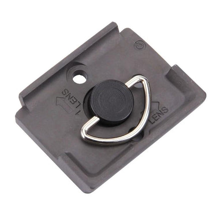 Fittest Aluminium Alloy Quick Release Plate for Manfrotto Tripod Heads - lightweight aluminum camera plate with quick-release D-ring