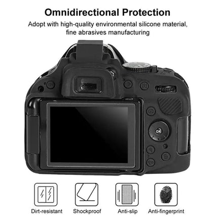 Soft Silicone Protective Case for Nikon D5200 Camera