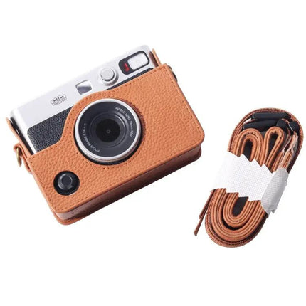 Protective Genuine Leather Case for FUJIFILM instax mini Evo with Strap