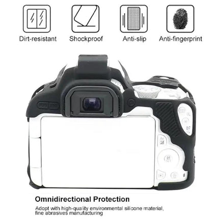Durable Soft Silicone Protective Case for Canon EOS 250D