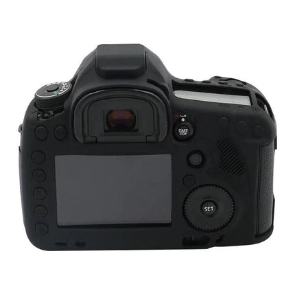 Soft Silicone Protective Case for Canon EOS 5DS Camera shown on camera back for snug, durable protection during travel and outdoor shoots