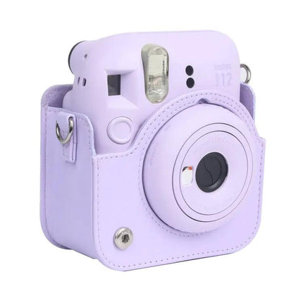 Leather Camera Case for Fujifilm Instax Mini 12 with Strap