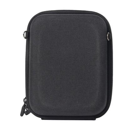 Shockproof EVA Camera Case for Polaroid One Step 2 – black zippered protective travel case with detachable front and back covers