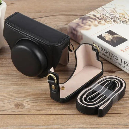 Leather Protective Case for Sony ZV-1F Vlog Camera with Strap