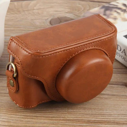 Leather Protective Case for Sony ZV-1F Vlog Camera with Strap