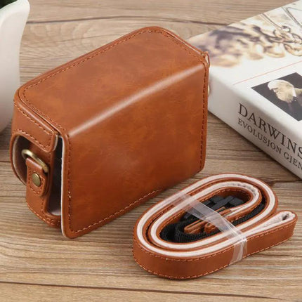 Leather Protective Case for Sony ZV-1F Vlog Camera with Strap