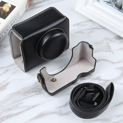Sony ZV-1F Full Body Leather Protective Camera Case with Strap