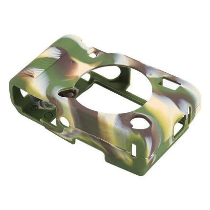 Silicone Protective Case for FUJIFILM X-A5 Camera Use camo green silicone protective skin with cutouts for lens and buttons
