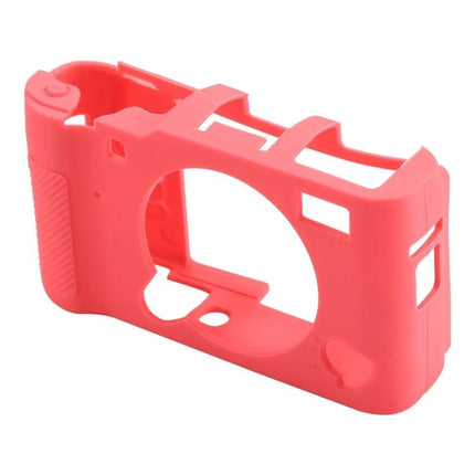 Silicone Protective Case for FUJIFILM X-A5 Camera Use - red silicone camera body cover protecting against scratches and impacts