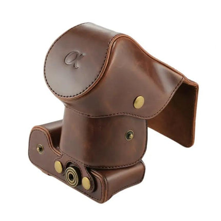 PU Leather Protective Case for Sony NEX-7 Camera with Strap