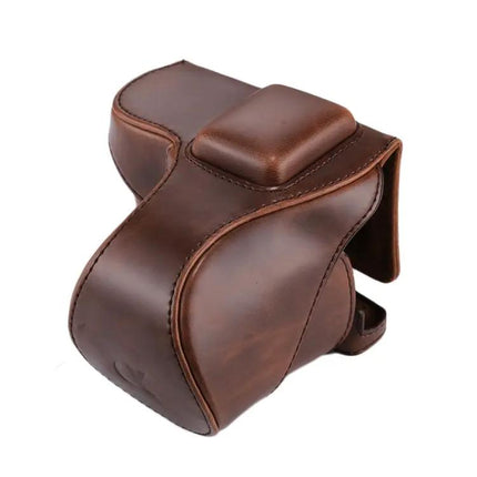PU Leather Protective Case with Strap for Sony Cameras