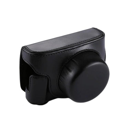 Full Body PU Leather Protective Case for Panasonic Lumix GF7 - black durable PU leather camera cover protecting against dust and scratches
