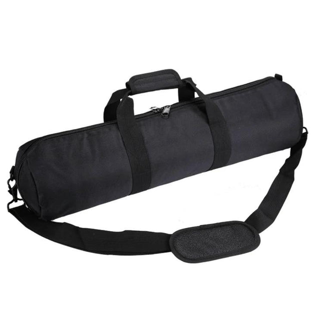 Zipper Carrying Bag for Photography Gear with Shoulder Strap, 55cm x 22cm - black padded durable bag for stands and strobes, shoulder strap and handles