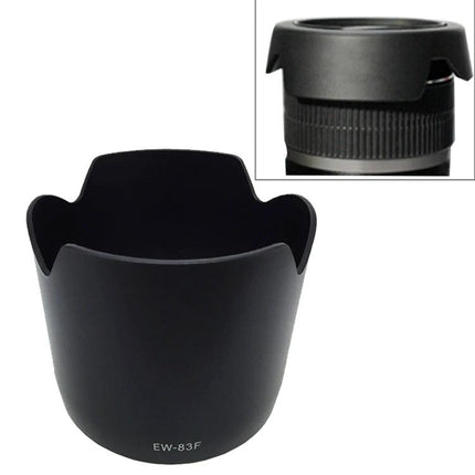 Practical Lens Hood for Canon EF 24-70mm f/2.8L Lens - durable PVC lens hood EW-83F blocks stray light and protects lens