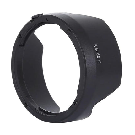 Durable Lens Hood for Shading and Protecting Canon 50mm Lenses — black PVC lens hood ES-68 II for reducing flare and protecting lens