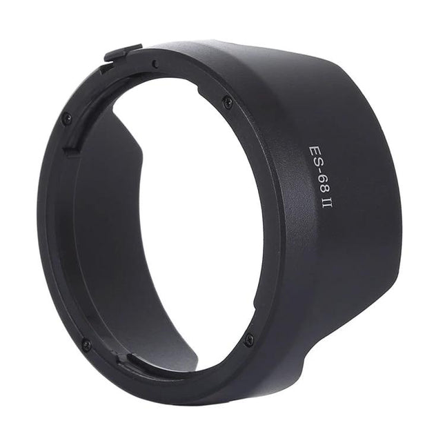 Durable Lens Hood for Shading and Protecting Canon 50mm Lenses — black PVC lens hood ES-68 II for reducing flare and protecting lens