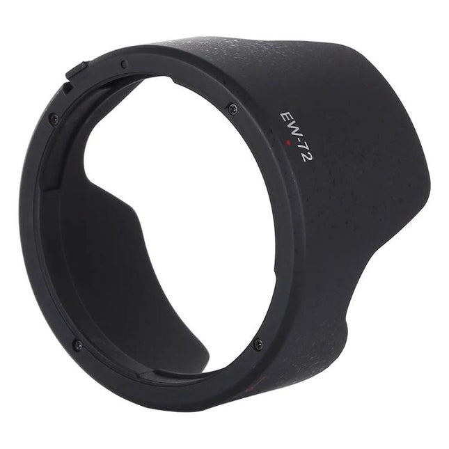 EW-72 Lens Hood for Canon EF Lenses, Protects from Stray Light - black plastic petal-style hood protecting lens and reducing flare