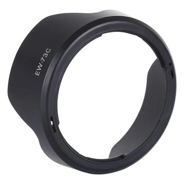 Lens Hood for Canon EF-S 10-18mm to Shade and Protect Camera - black EW-73C style PVC lens hood protecting from flare, dust, and impacts