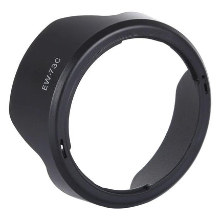 Lens Hood for Canon EF-S 10-18mm to Shade and Protect Camera - black PVC lens hood EW-73C style for reducing flare and protecting lens