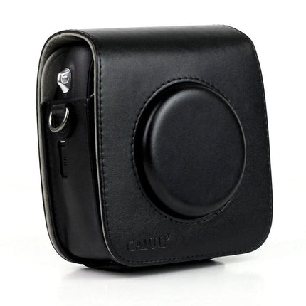 Vintage PU Leather Protective Case for FUJIFILM Instax SQ10 Camera black PU leather fitted protective camera cover with lens cap