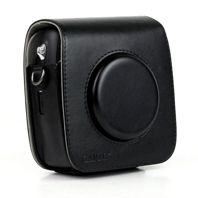 Vintage PU Leather Protective Case for FUJIFILM Instax SQ10 Camera black PU leather fitted protective camera cover with lens cap