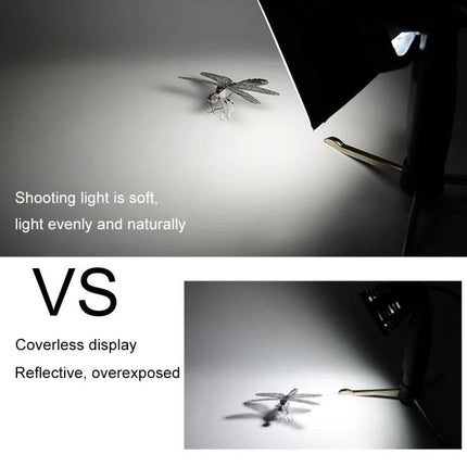 Foldable Soft Diffuser Cover for External Flash Lights, 10x13cm Size - soft even lighting for portraits and product shots