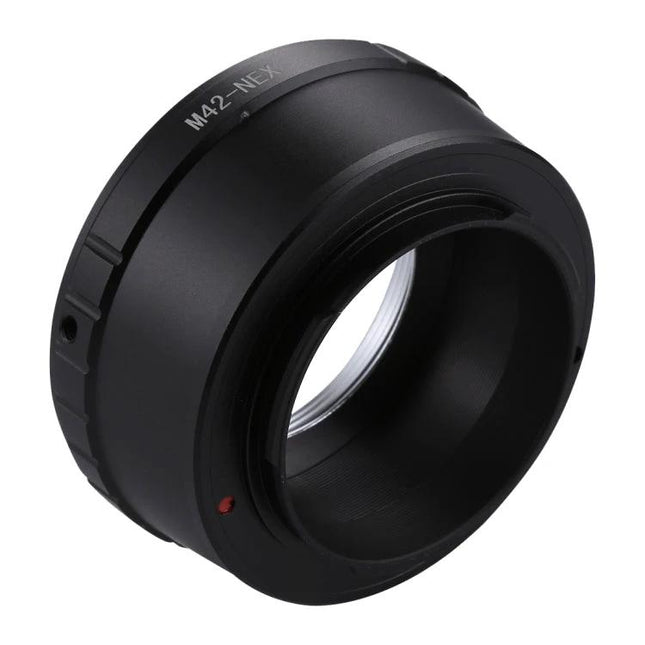 Lens Adapter for Connecting M42 Lenses to Sony NEX Cameras - black M42-NEX metal adapter for manual focus and aperture control