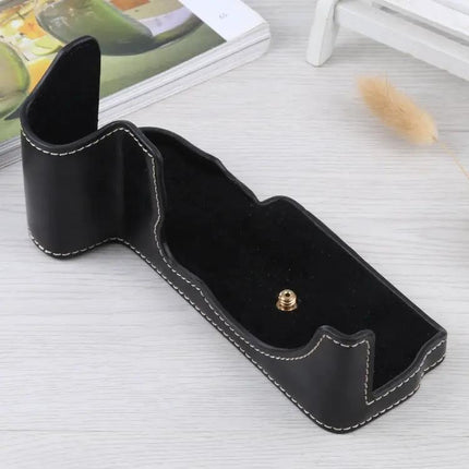 Soft PU Leather Protective Half Case for Fujifilm GFX 50S Camera