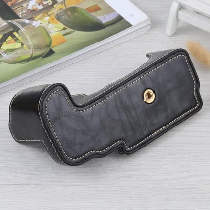 Soft PU Leather Protective Half Case for Fujifilm GFX 50S Camera
