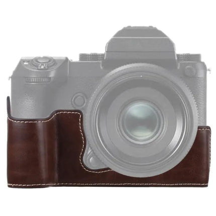 Soft PU Leather Protective Half Case for Fujifilm GFX 50S Camera