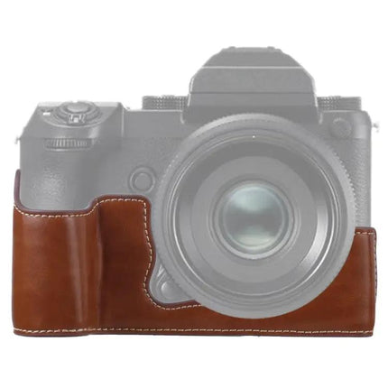Soft PU Leather Protective Half Case for Fujifilm GFX 50S Camera