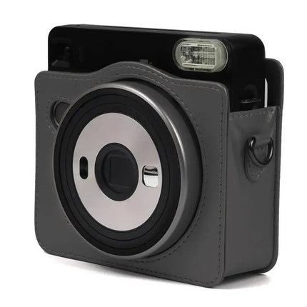 Pearly Lustre PU Leather Case with Strap for Instax SQ6 Camera