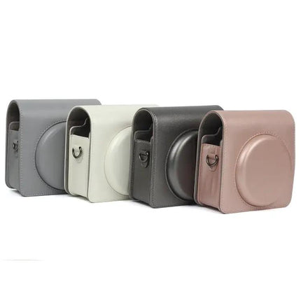 Pearly Lustre PU Leather Case with Strap for Instax SQ6 Camera