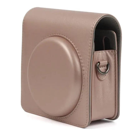 Étui en cuir PU nacré avec bandoulière pour appareil photo Instax SQ6
