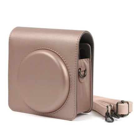 Pearly Lustre PU Leather Case with Strap for Instax SQ6 Camera