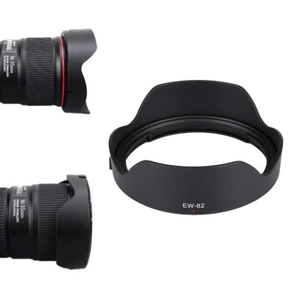 Practical Lens Hood for Canon Cameras and Lens Protection from Light – durable PVC EW-82 hood for Canon EF 16-35mm f/1.4 IS USM