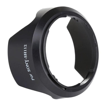 Sony Lens Hood Shade for Everyday Photography Protection - black PVC lens hood for Sony E18-55mm F3.5-5.6, blocks flare and shields lens