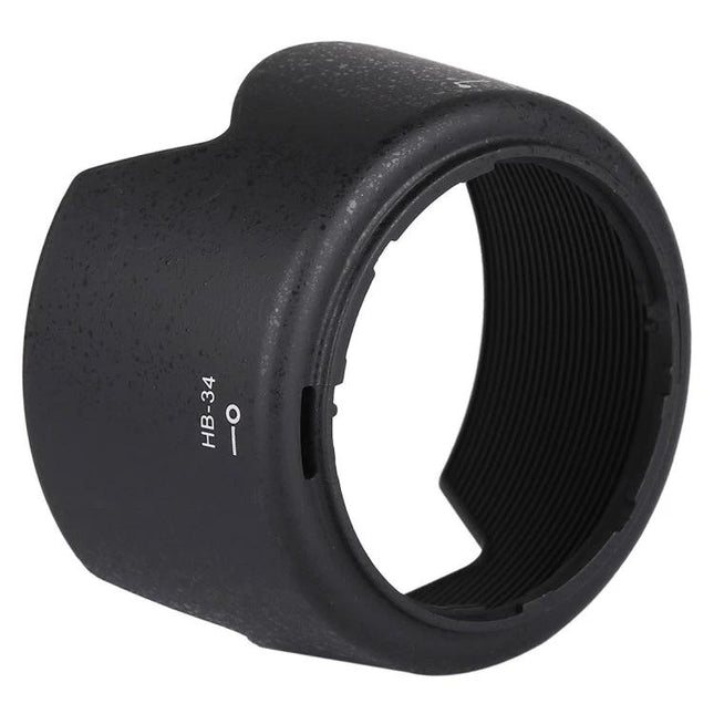 Lens Hood for Nikon 55-200mm Lenses Shields from Stray Light and Debris - black PVC lens hood protecting against flare and debris