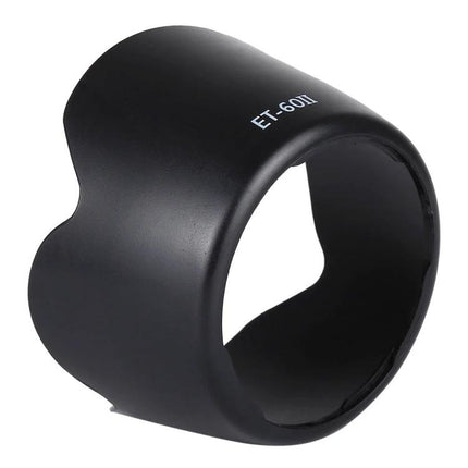 ET-60II Lens Hood for Shading and Protecting Canon EF Lenses - black PVC hood reducing flare and protecting lens during travel