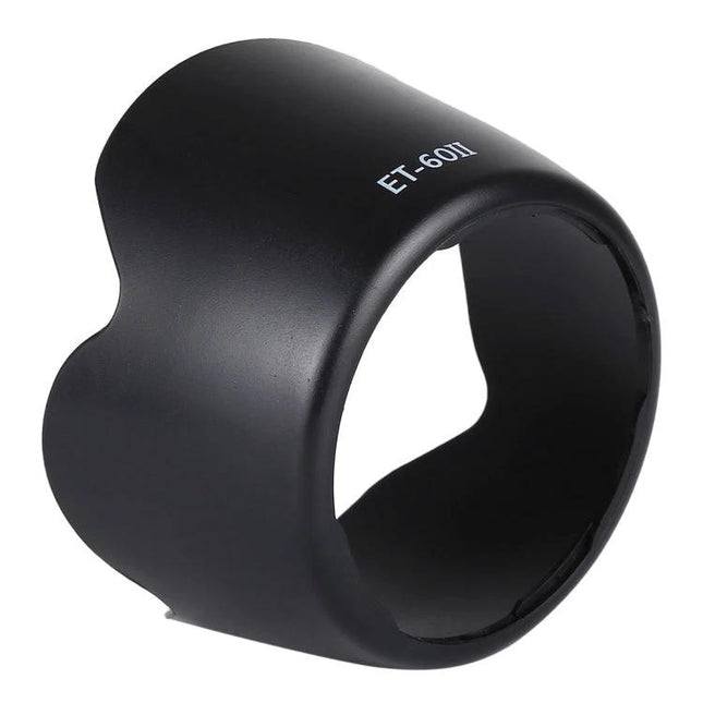 ET-60II Lens Hood for Shading and Protecting Canon EF Lenses - black PVC hood reducing flare and protecting lens during travel