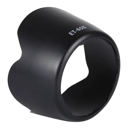 ET-60II Lens Hood for Shading and Protecting Canon EF Lenses - black PVC hood reduces flare and protects lens