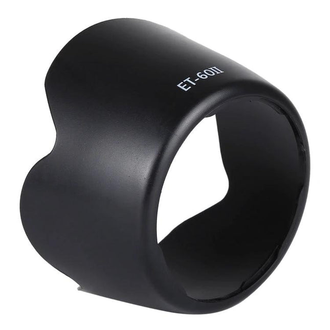 ET-60II Lens Hood for Shading and Protecting Canon EF Lenses - black PVC hood reduces flare and protects lens