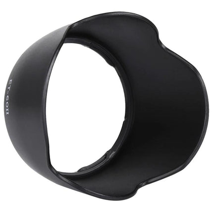 ET-60II Lens Hood for Shading and Protecting Canon EF Lenses - black PVC petal-style hood protecting lens, reduces flare and stray light